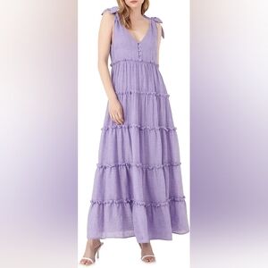 Free the Roses Tiered Maxi Dress